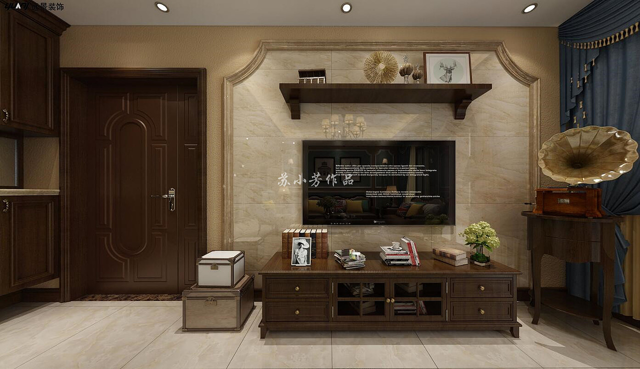 远景装饰|九龙坡洋房装修|隆鑫盛世普天美式风格设计