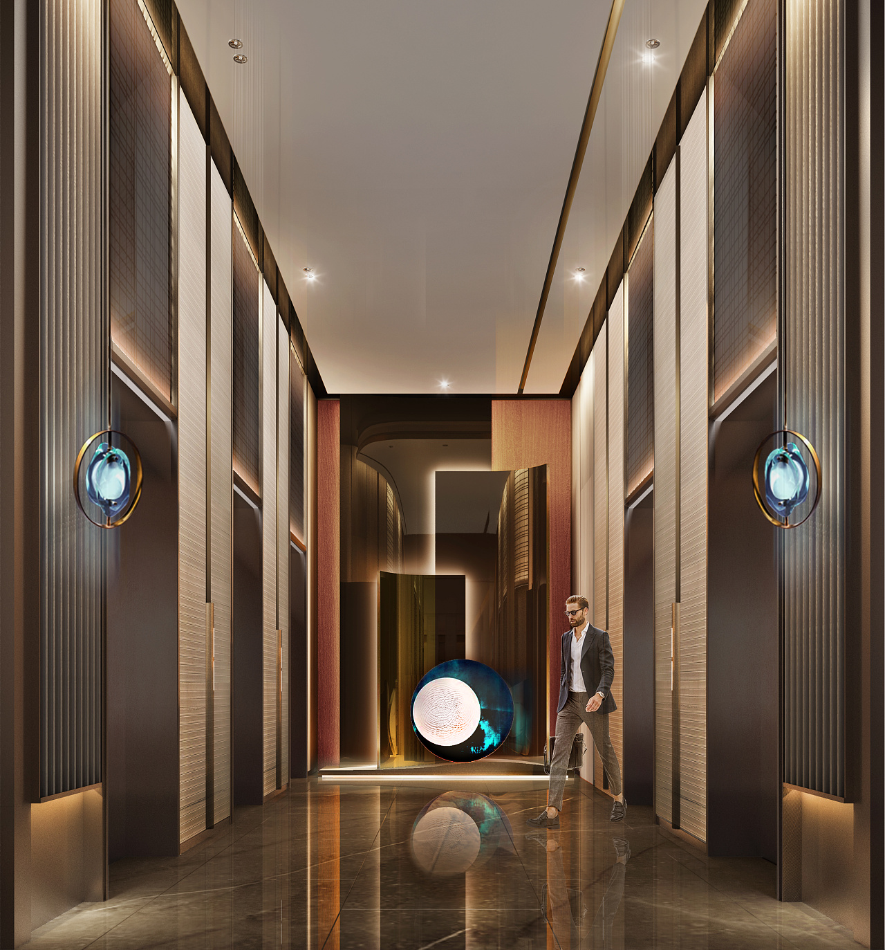 电梯厅|空间|室内设计|beibeili - 原创作品 - 站酷 (ZCOOL)