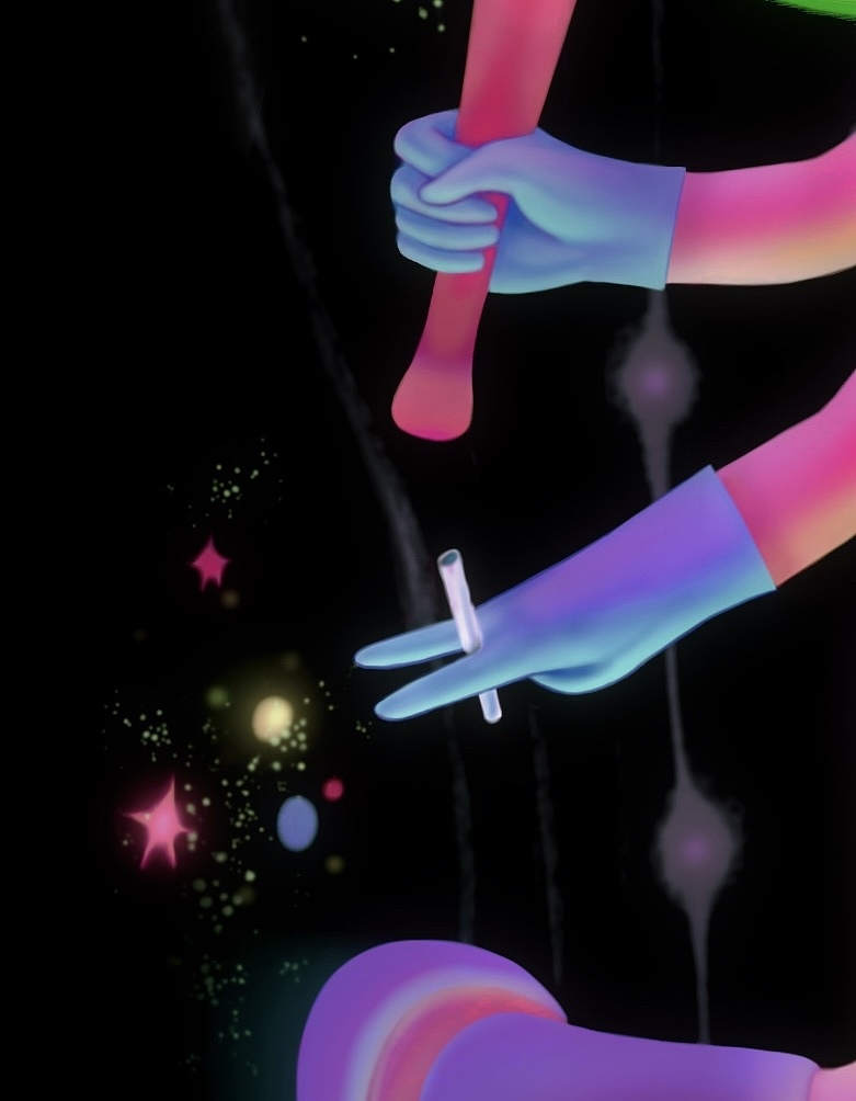 去追亿颗蓝星星💫（图ZMzUyNDU1NDI4） - 新锐潮流插画 - 站酷设计师阿浓浓浓啊原创素材 - 站酷ZCOOL