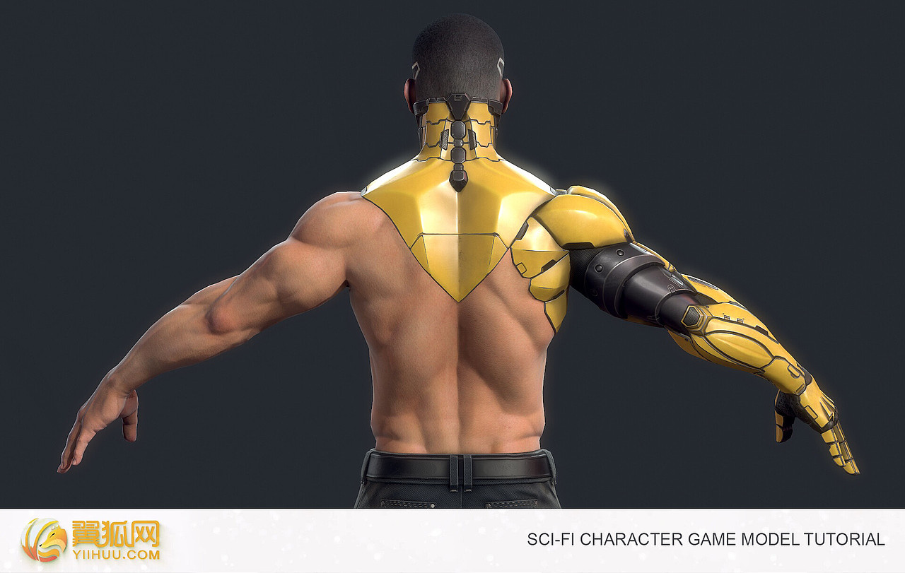 赛博朋克2077科幻游戏角色《狐隆焰-金王》（图ZMTYwMTg1NDMy） - 人物/生物 - 站酷设计师翼狐网原创素材 - 站酷ZCOOL