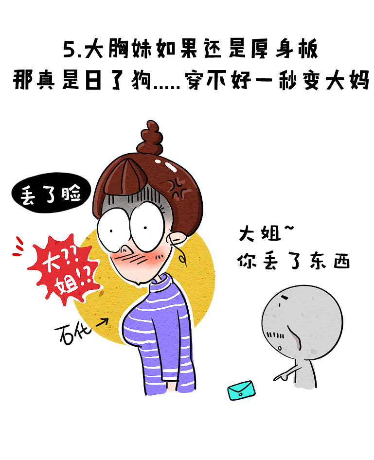 条漫绘画*胸大的烦恼