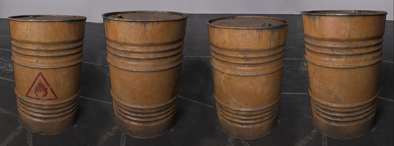 油桶|三维|场景|澣尘 - 原创作品 - 站酷 (zcool)