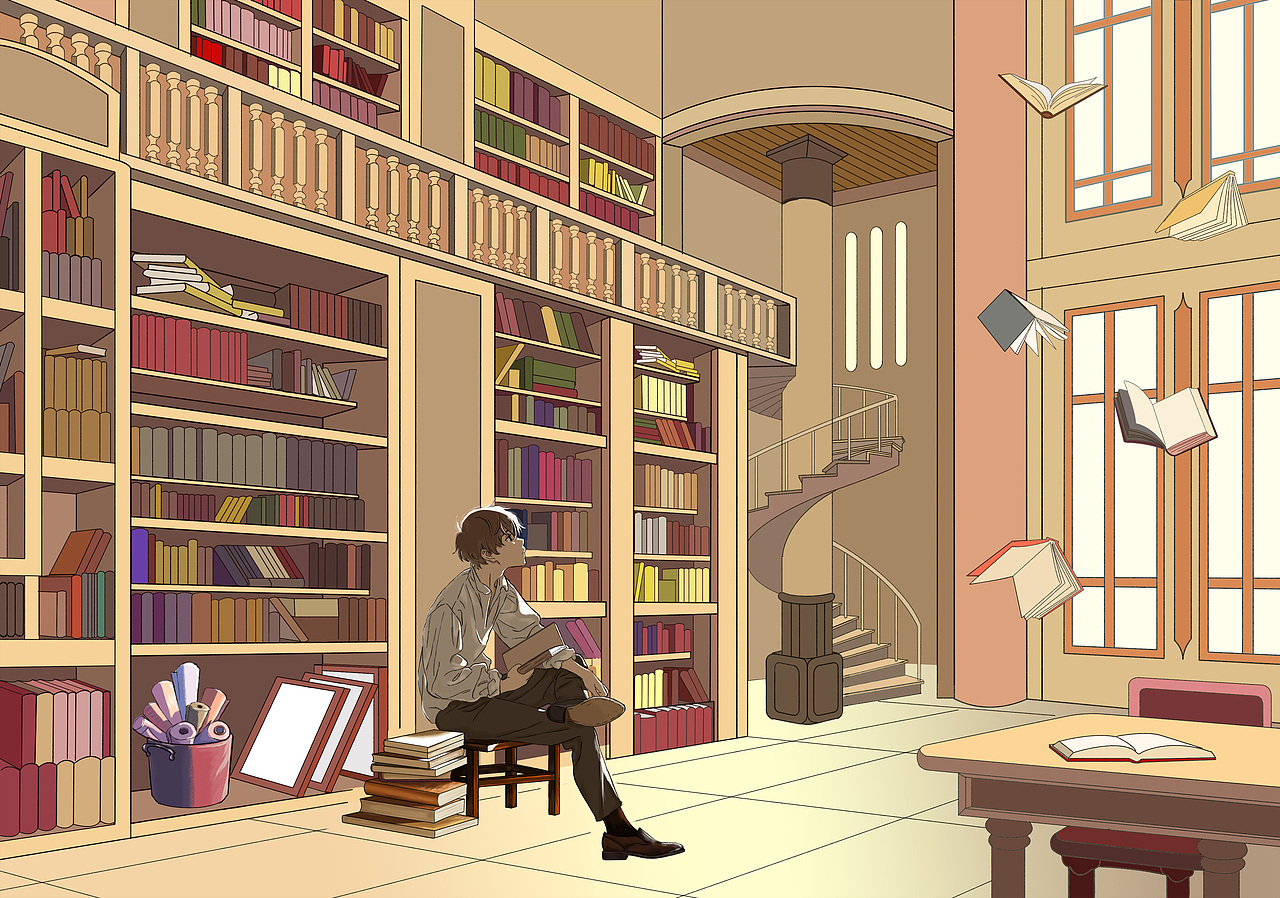 插画图书馆