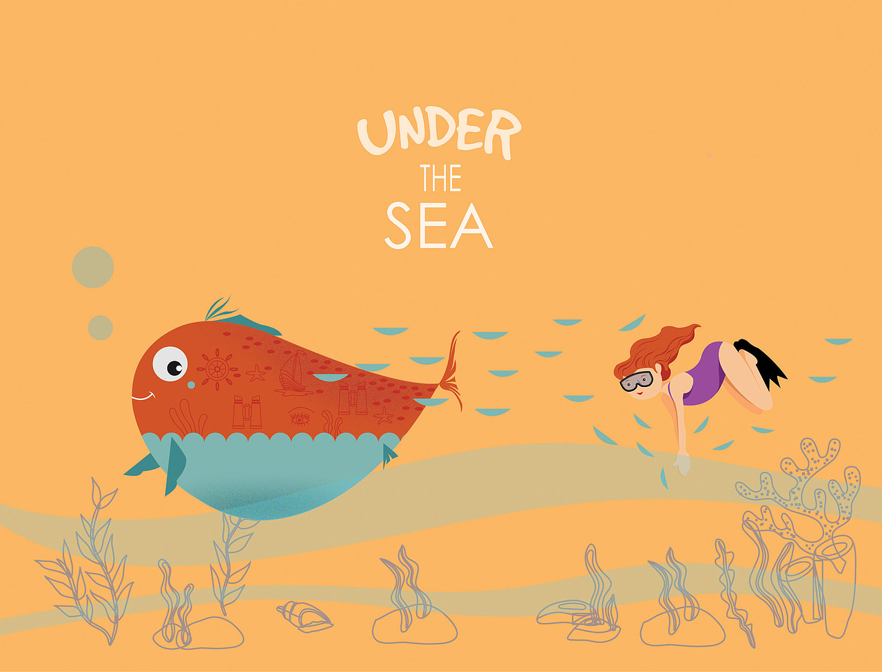 海底奇妙旅程（图ZNTkzMzY2NTI=） - 图案 - 站酷设计师春熙233原创素材 - 站酷ZCOOL