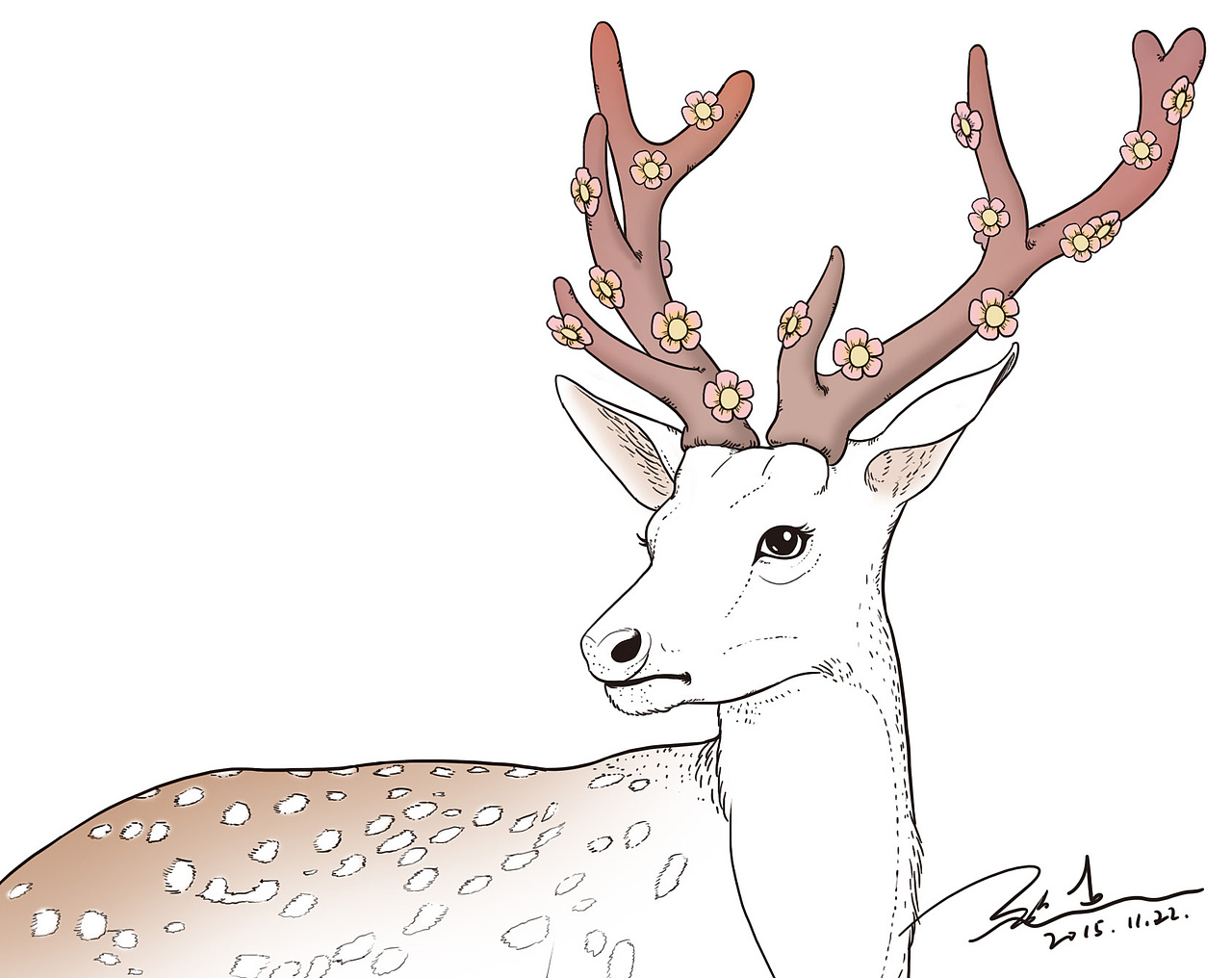 野生动物线描练习