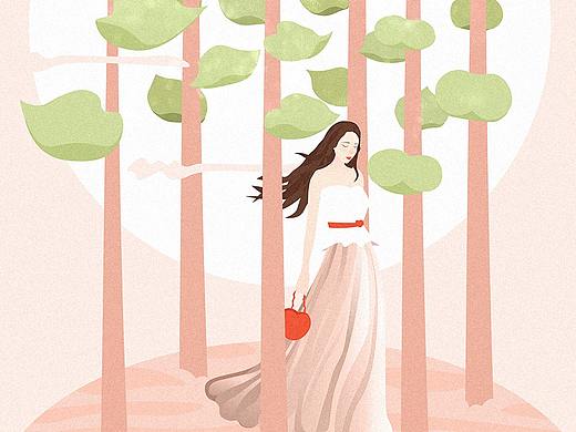 一个人的独白（个人主页-ZMjYxNzgwMjg=） - 艺术插画 - 站酷设计师青草么么原创素材 - 站酷ZCOOL