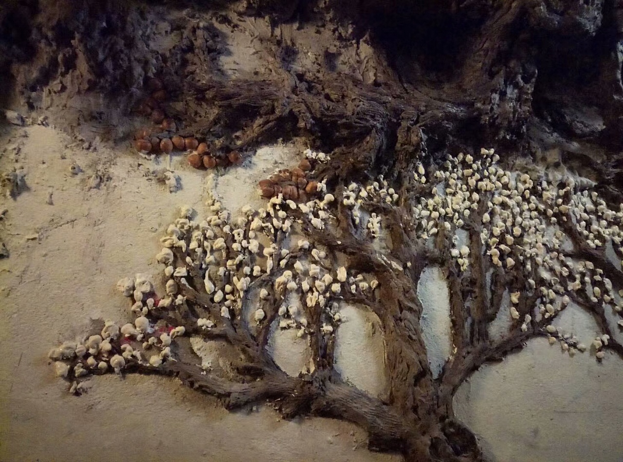 父亲的水泥画用爱无言的灌注