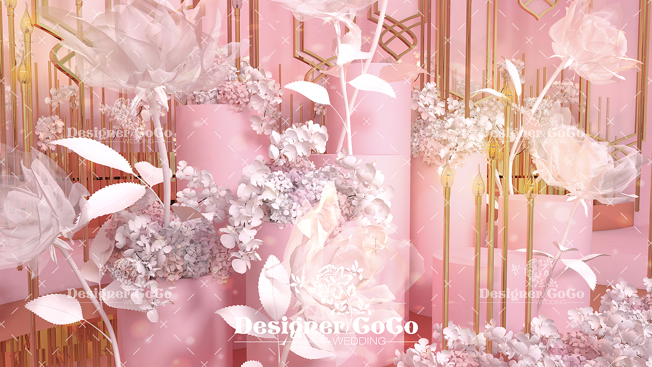 【3D婚礼设计】3D效果图