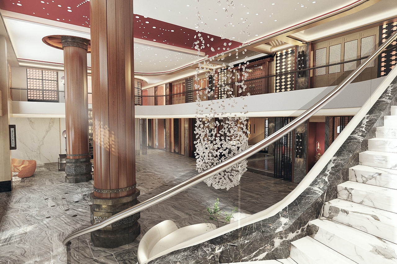 山顶酒店大堂（图ZMTk1MDc3MjY0） - 家装设计 - 站酷设计师灬大奇奇灬原创素材 - 站酷ZCOOL