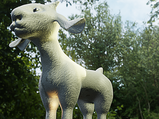 石造山羊,虽然羊年已经过去,但是还是怀念一下