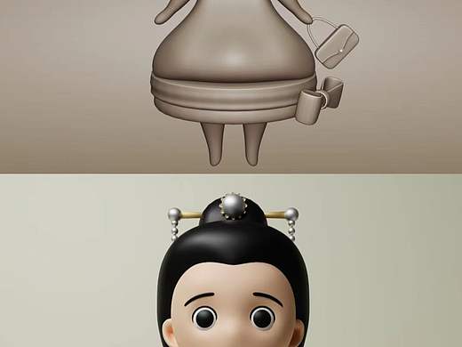 人生第一个Q版人物场景作品