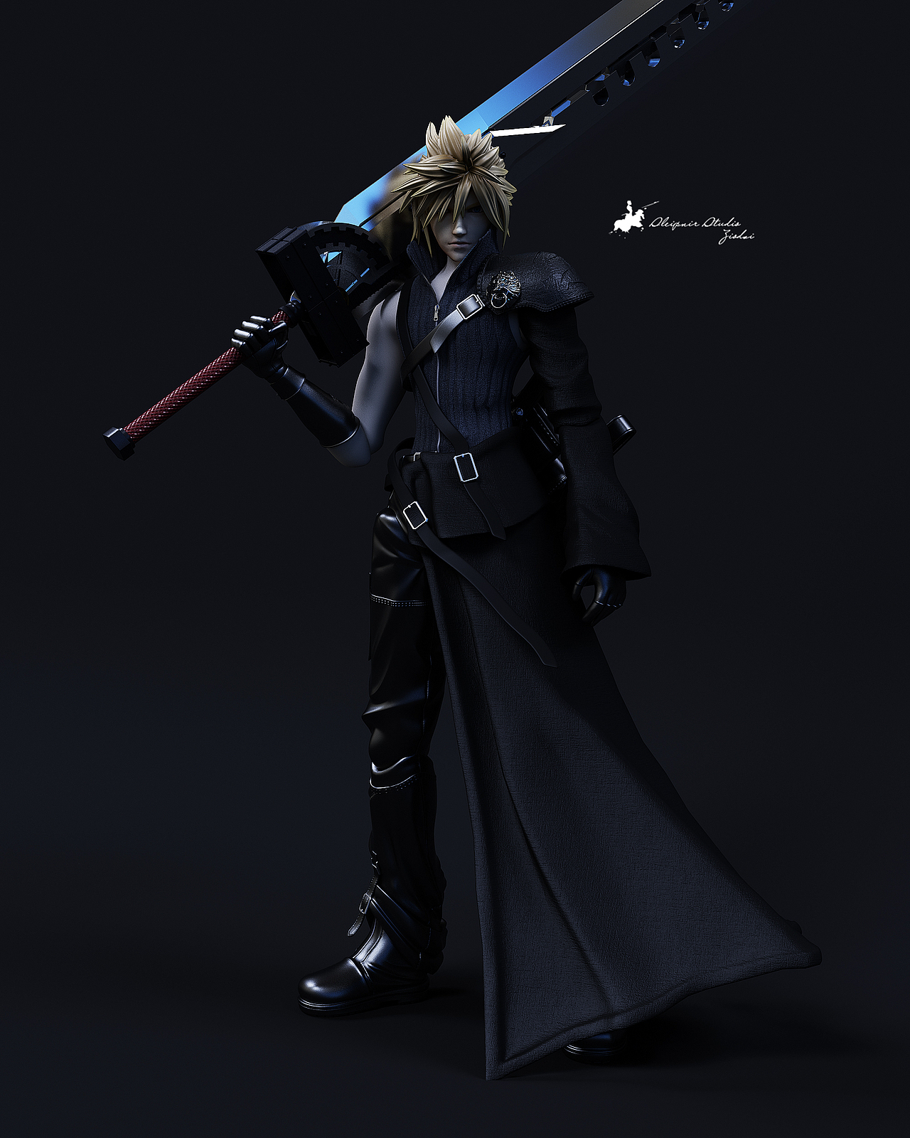 FF7 AC 克劳德+芬里尔