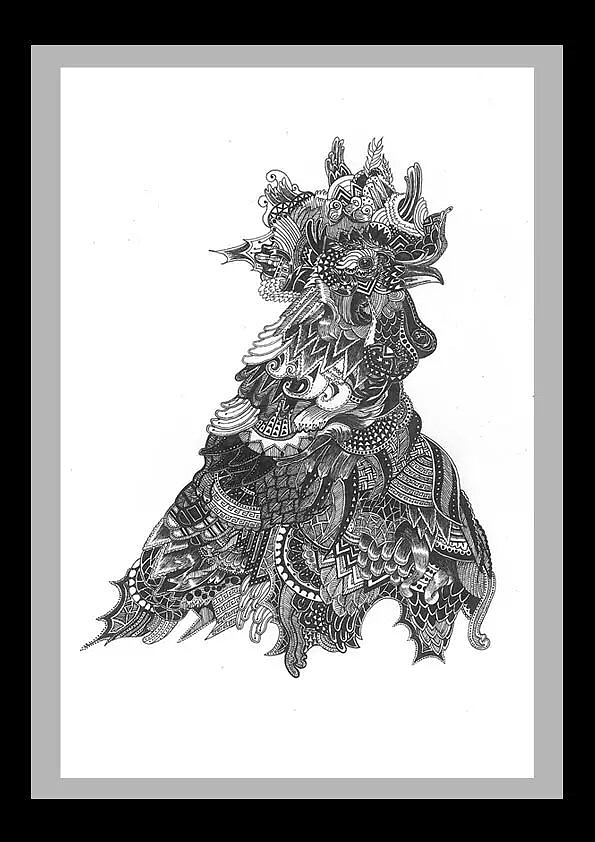 《十二生肖》，感觉自己在画剪纸。（图ZMzkyNTU1MzI=） - 创作习作 - 站酷设计师徐小白最小白原创素材 - 站酷ZCOOL