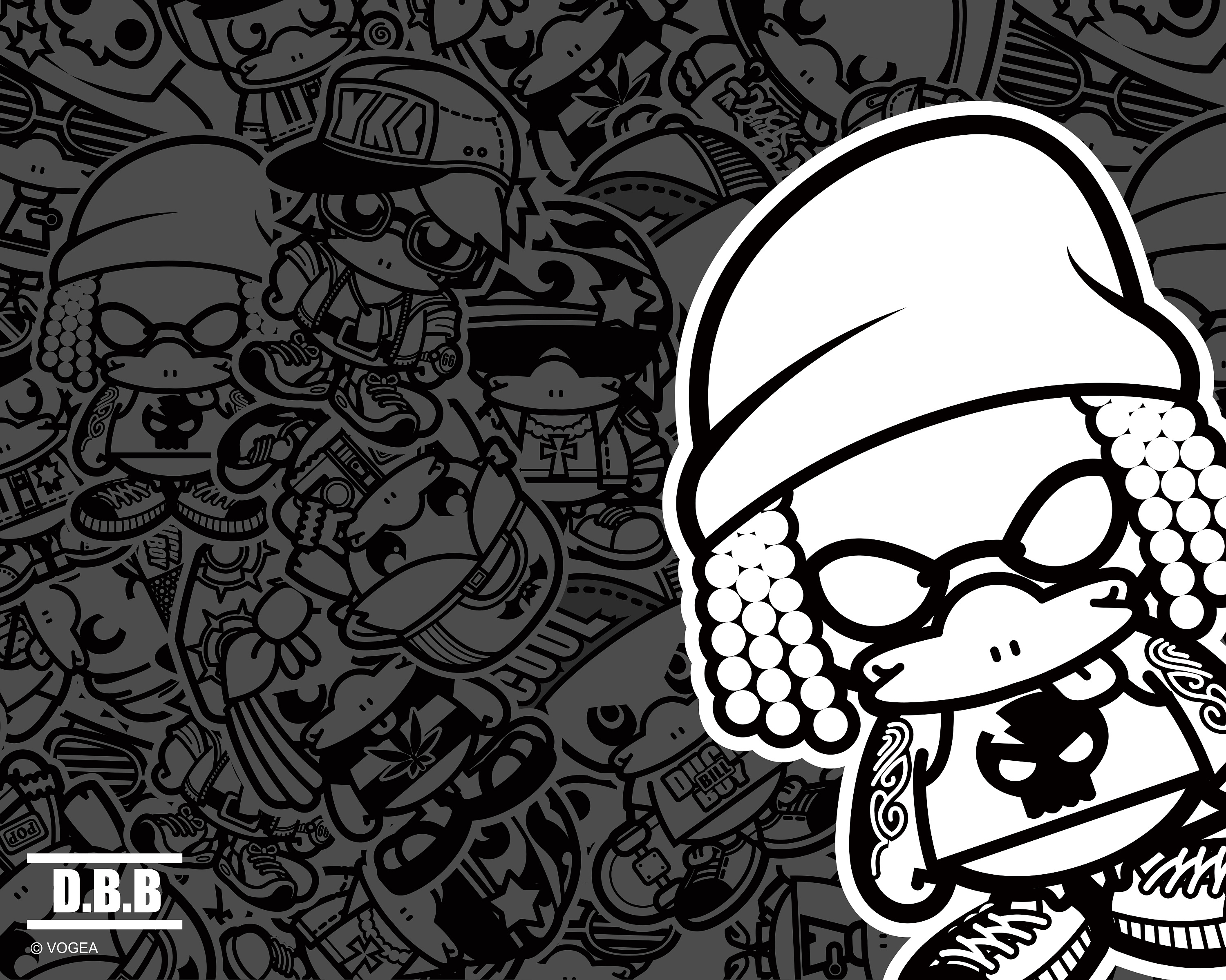 鸭嘴兽男孩之潮流嘻哈系列壁纸