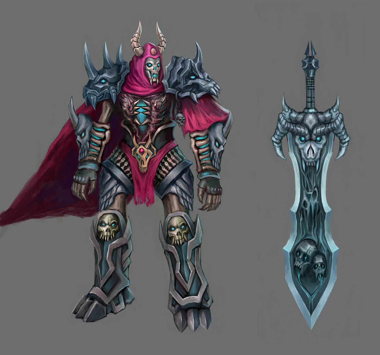 骸骨将军|插画|游戏原画|云游者f - 原创作品 - 站酷 (zcool)