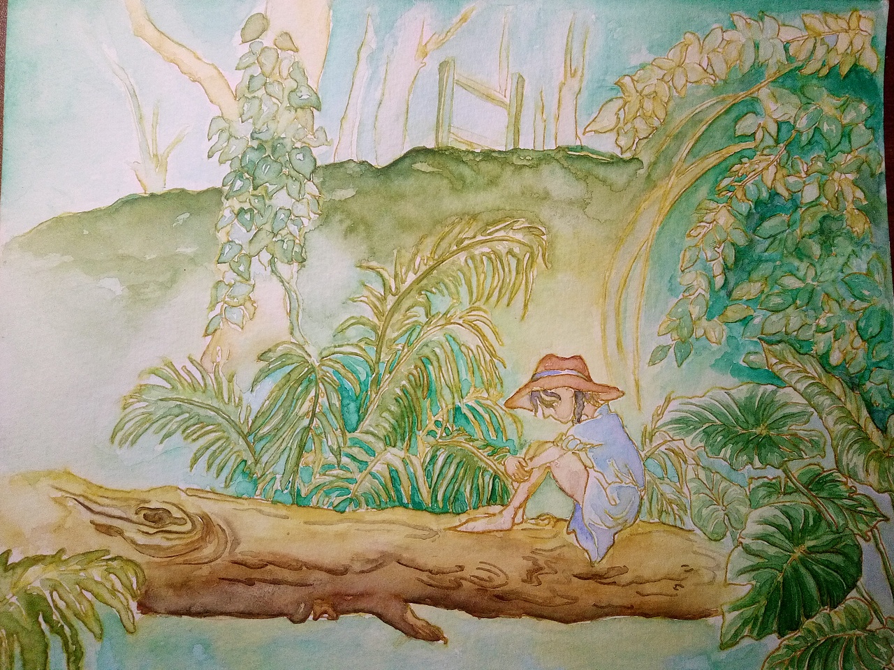 你是否想一个人单独在密林里安静的呆一呆（图ZNjc1MjczNDg=） - 儿童插画 - 站酷设计师萤火的夏天原创素材 - 站酷ZCOOL