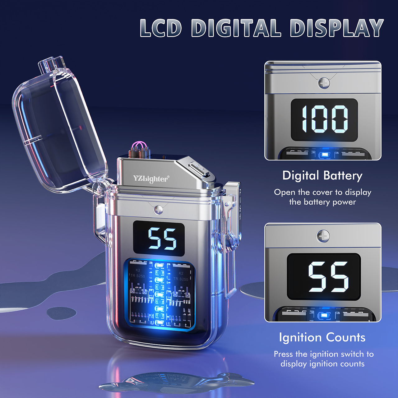 一组打火机产品渲染图 