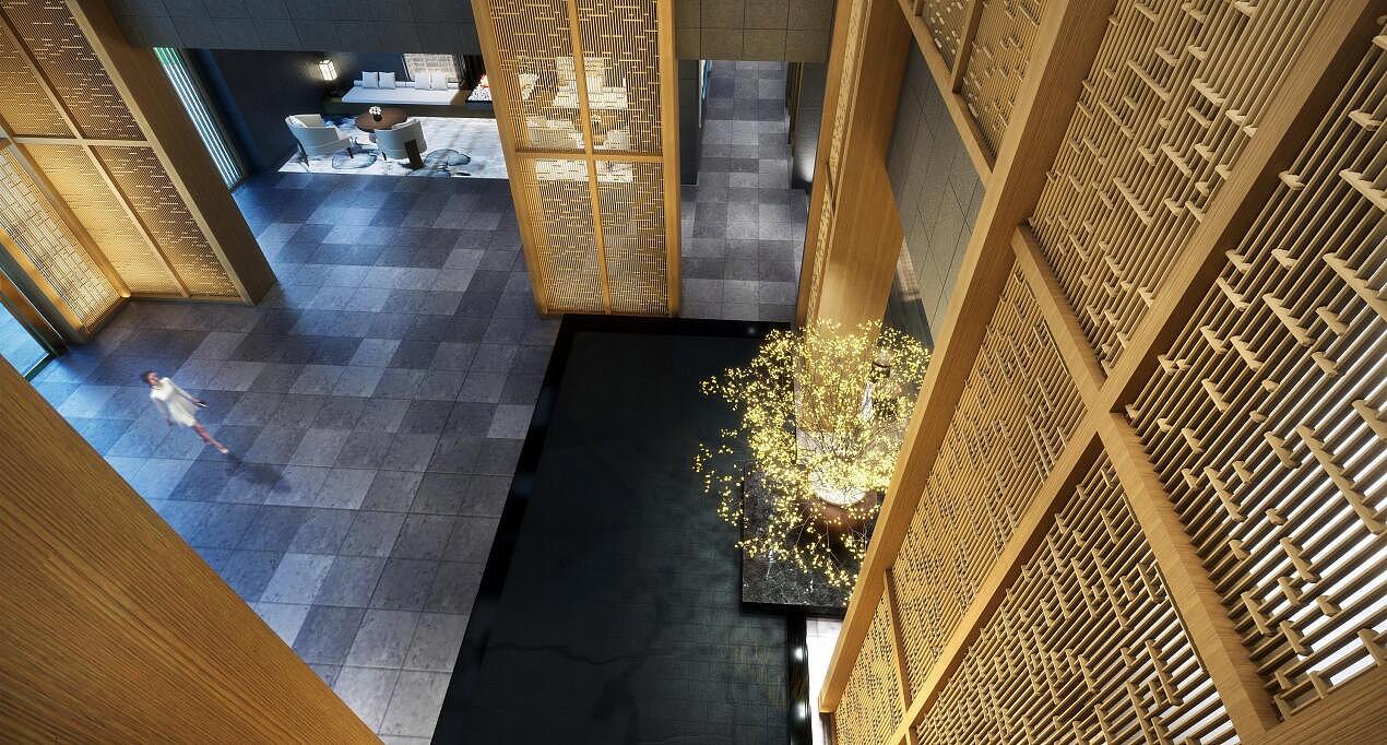 山西云沐温泉酒店（图ZMjY5MjQ2MTY4） - 酒店餐饮设计 - 站酷设计师AD岸狄建筑原创素材 - 站酷ZCOOL