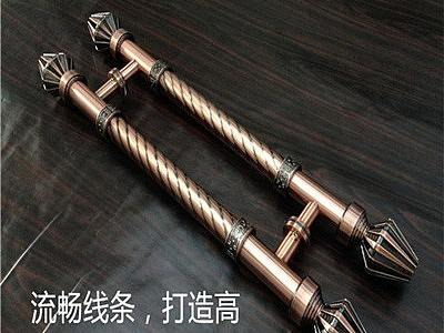 南京欧式复古雕刻大门拉手众钰定制