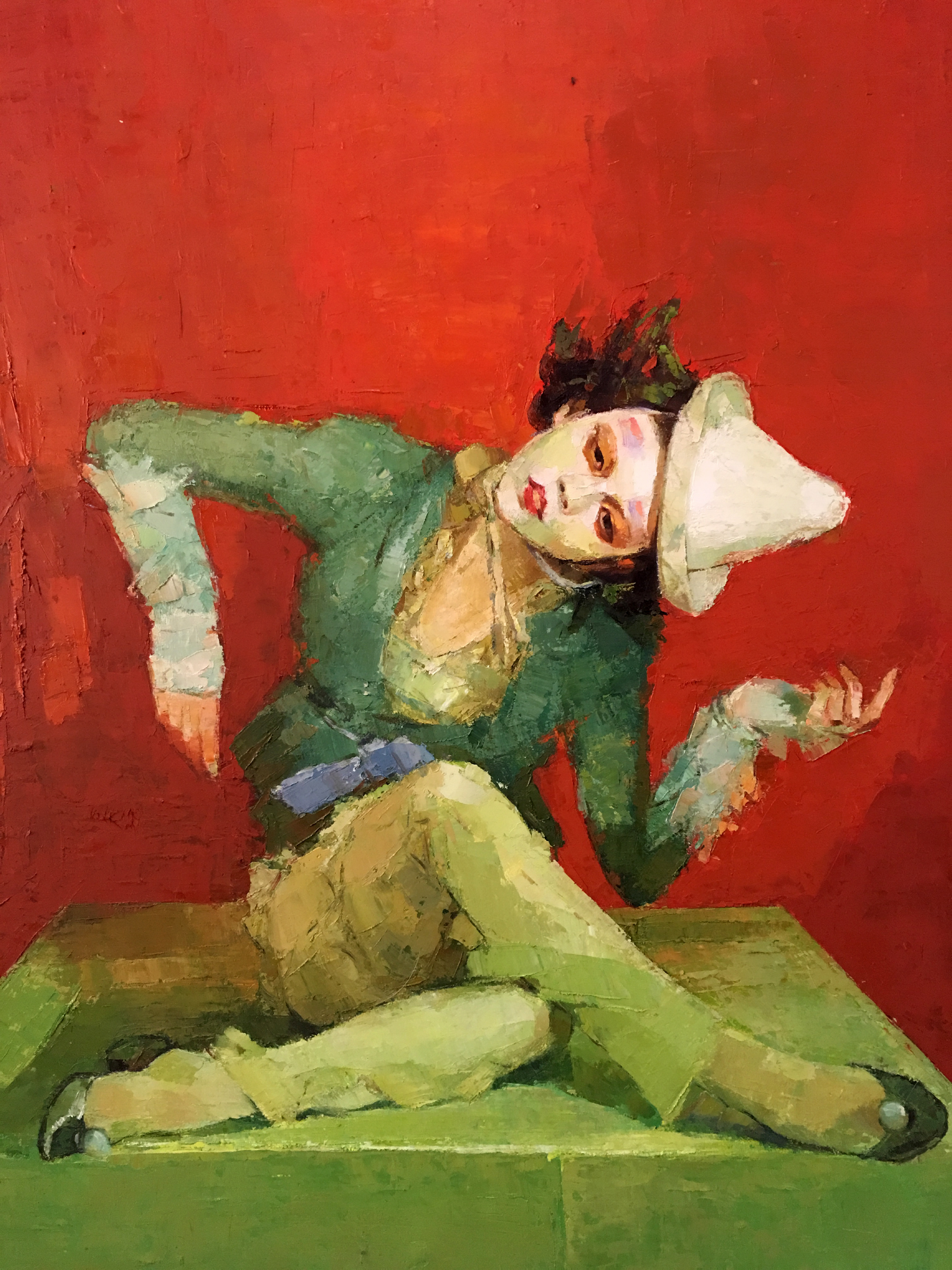 小丑|纯艺术|油画|詹欣悦在画画 - 原创作品 - 站酷 (zcool)