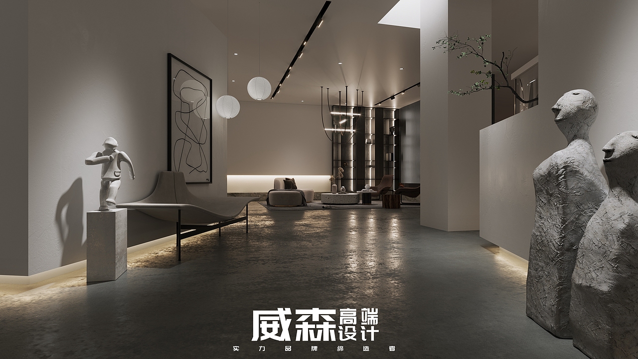 工装|现代极简 办公会所 CR表现