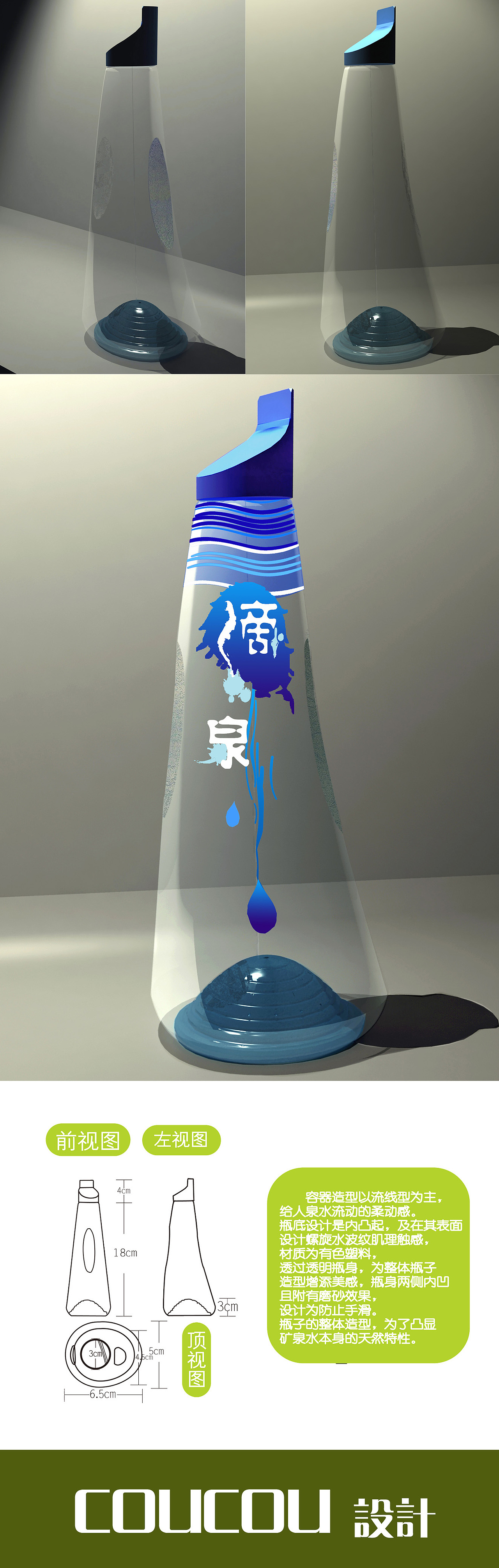 矿泉水瓶造型设计（图ZMjAyODMxMDA=） - 生活用品 - 站酷设计师毛驴哒哒原创素材 - 站酷ZCOOL