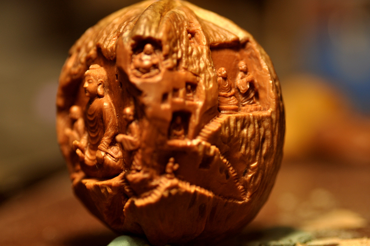 核雕石窟作品（图ZOTA4ODQzMDg=） - 手办/模玩 - 站酷设计师yqdkys原创素材 - 站酷ZCOOL