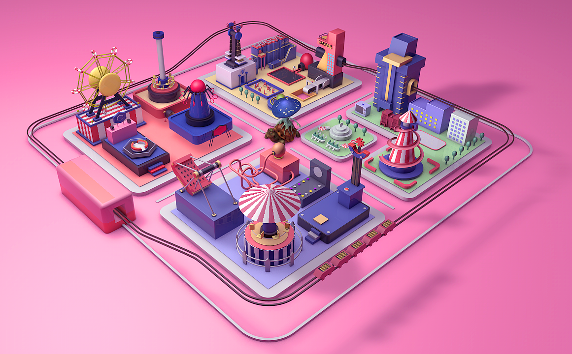 C4D玻璃材质效果