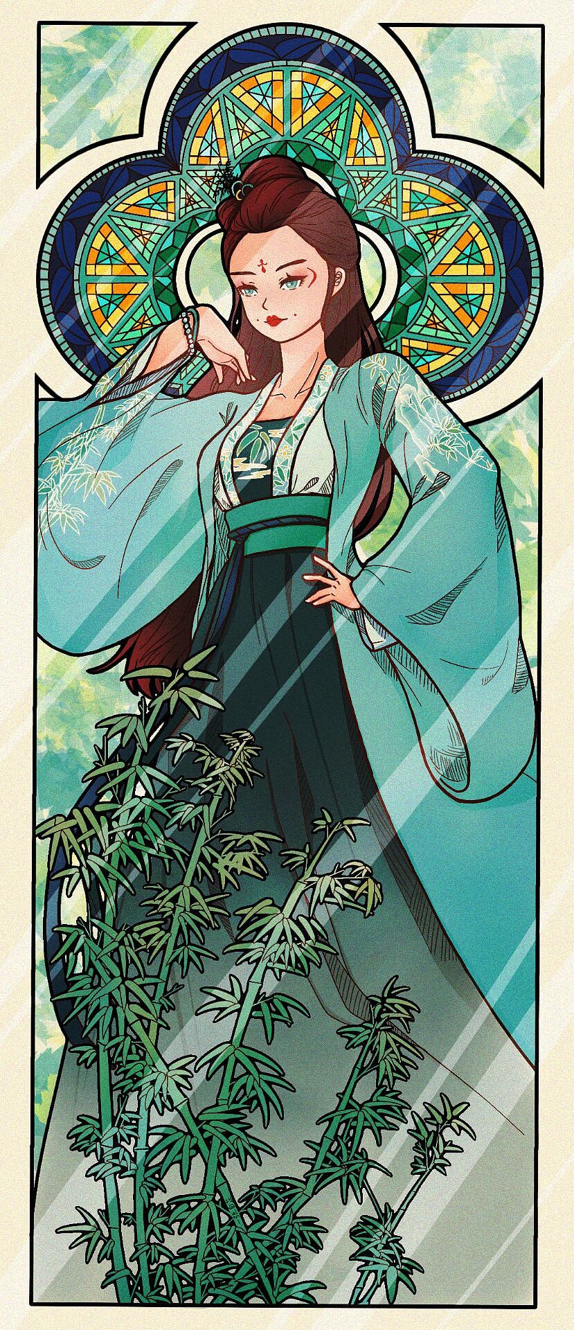 梅兰竹菊系列卡牌插画（图ZMzA2ODQxMDI0） - 商业插画 - 站酷设计师yi张白芷原创素材 - 站酷ZCOOL