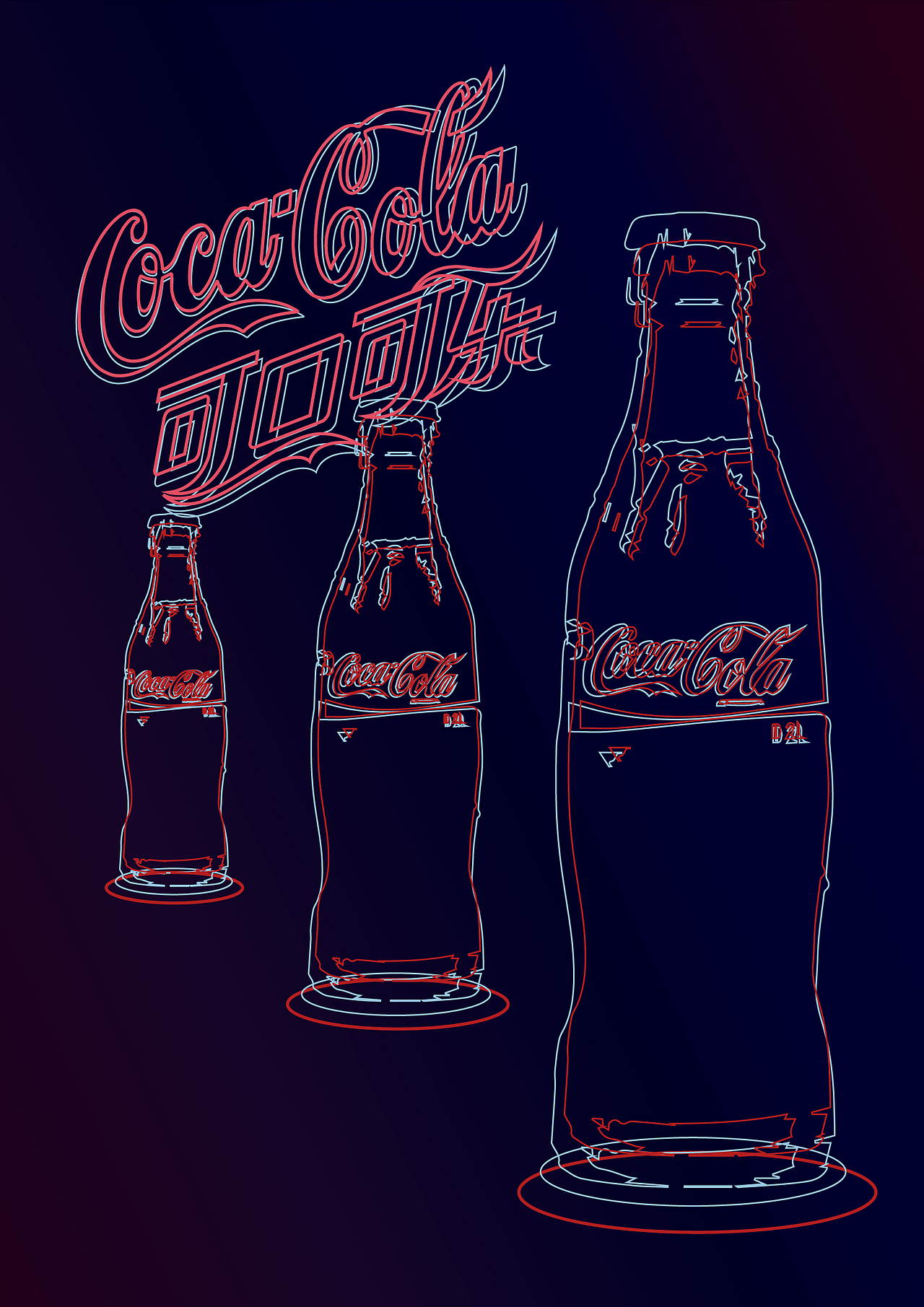 自制可口可乐海报