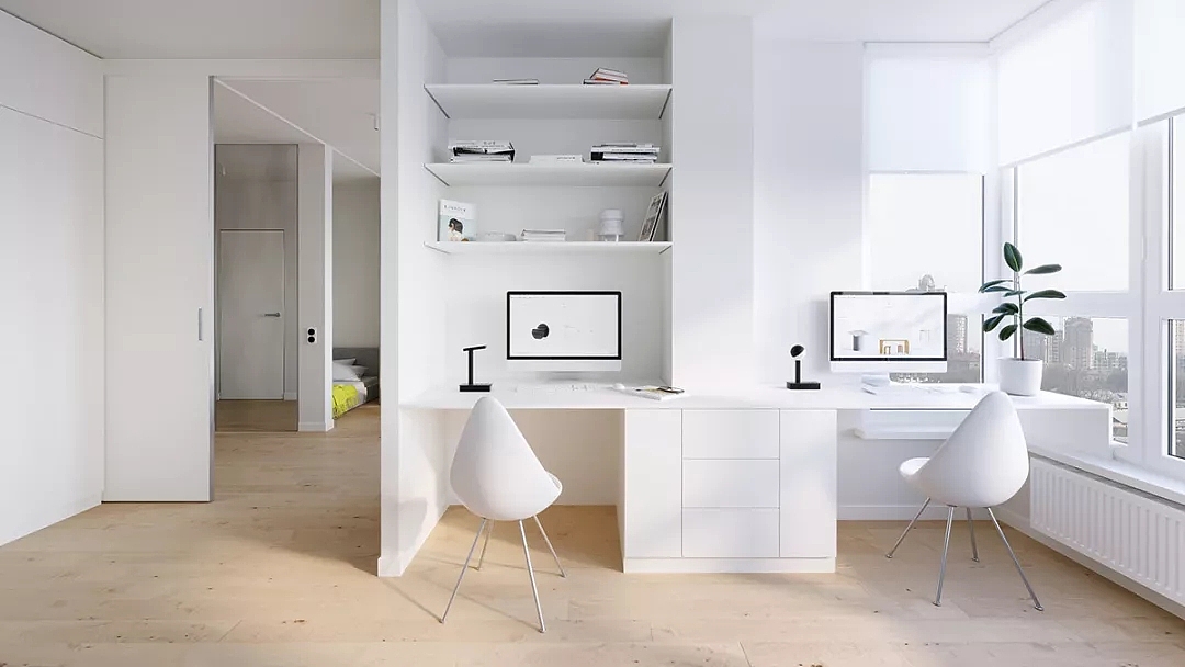 北轩装饰-榆林新园51平小空间色彩