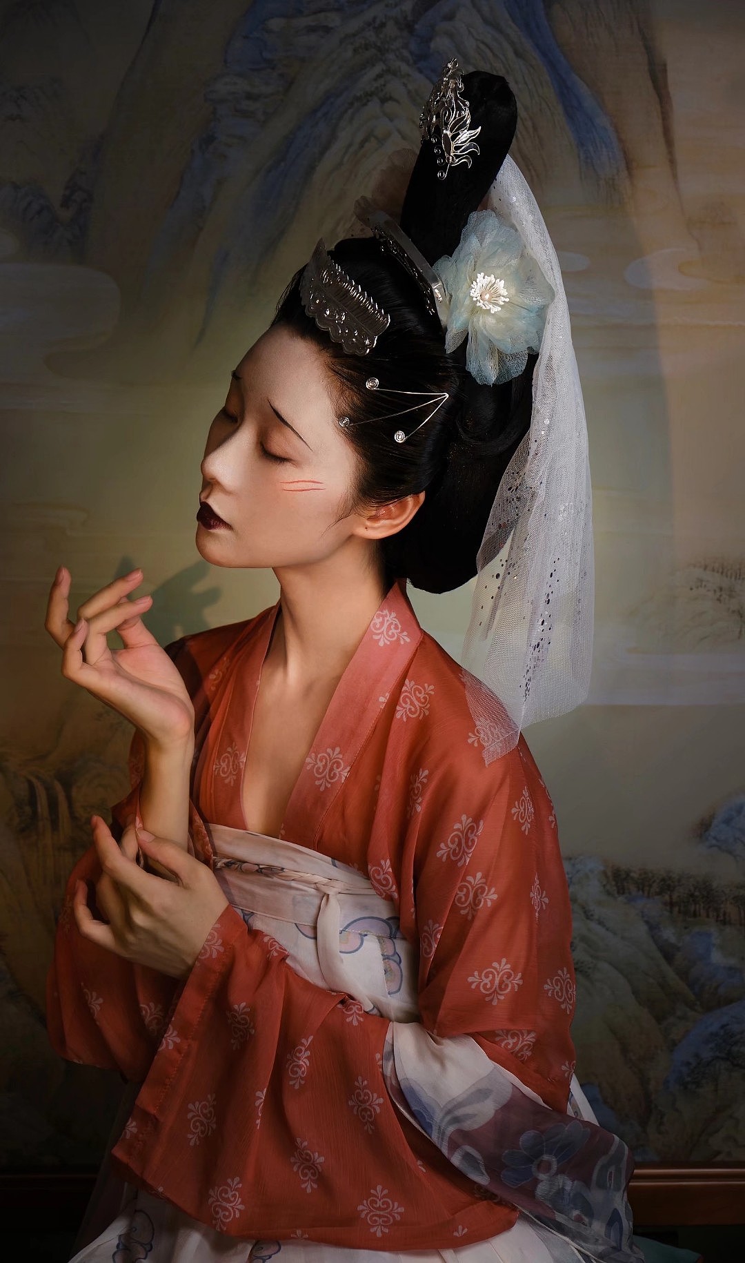 唐朝非主流妆面?汉服复原摄影 商业摄影