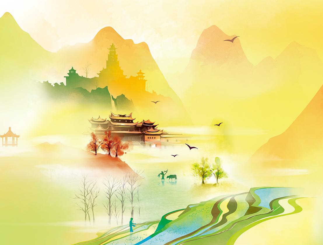 中粮茶叶包装插画（图ZODM1NTkzMzI=） - 商业插画 - 站酷设计师新悦Xinyue原创素材 - 站酷ZCOOL