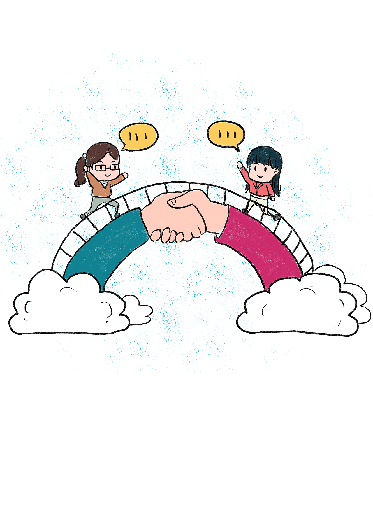 推文q版人物插图