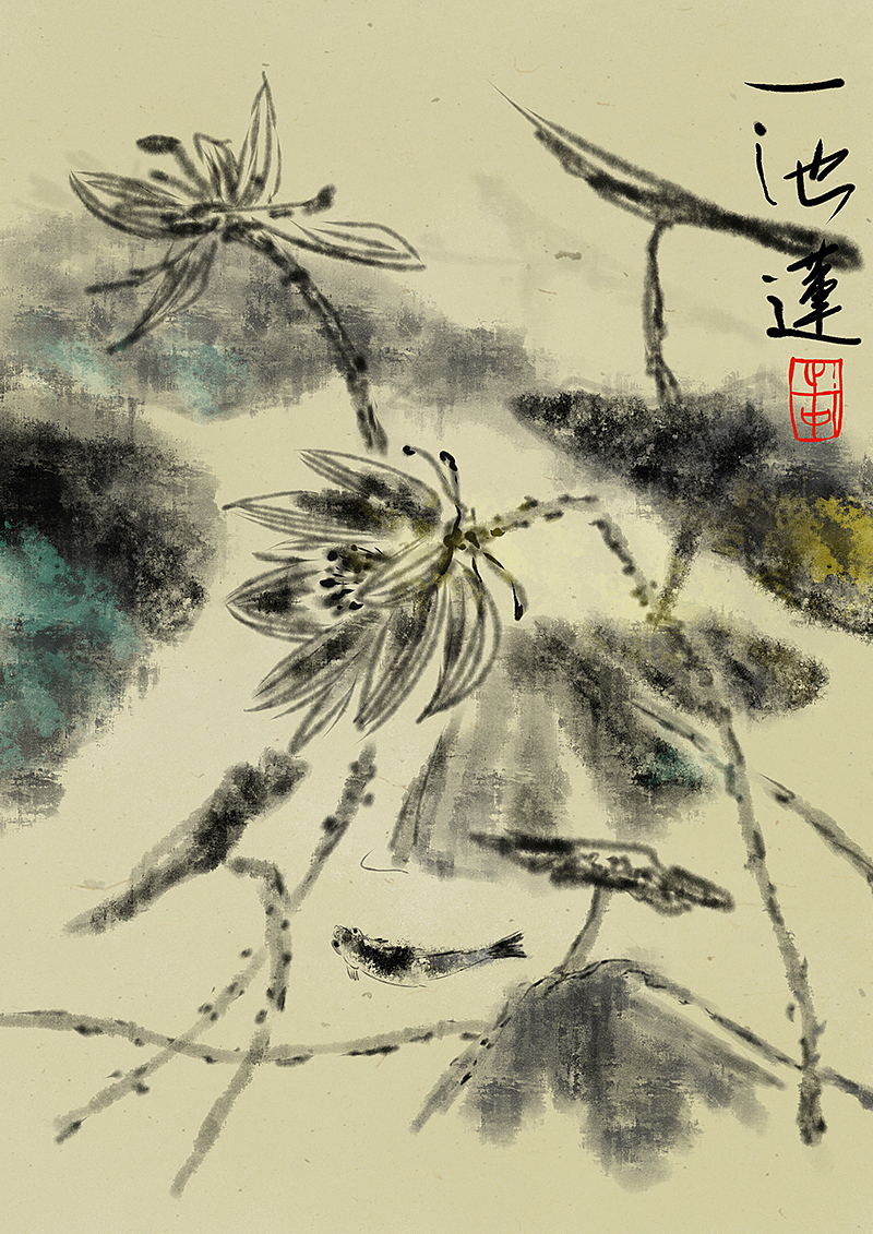 板繪國(guó)風(fēng)水墨畫(huà)作品（圖ZMjcxMzU4MjIw） - 創(chuàng)作習(xí)作 - 站酷設(shè)計(jì)師zero5581原創(chuàng)素材 - 站酷ZCOOL