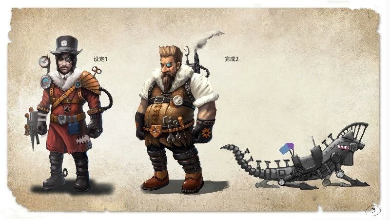 蒸汽朋克人物设定