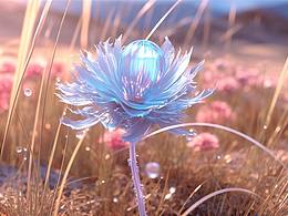 Ai水晶花壁纸