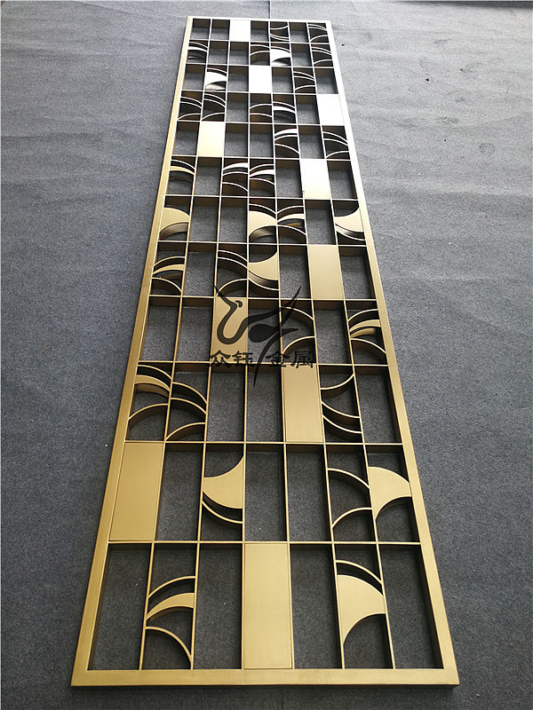 酒店大堂装饰豪华各种不锈钢玫瑰金屏风