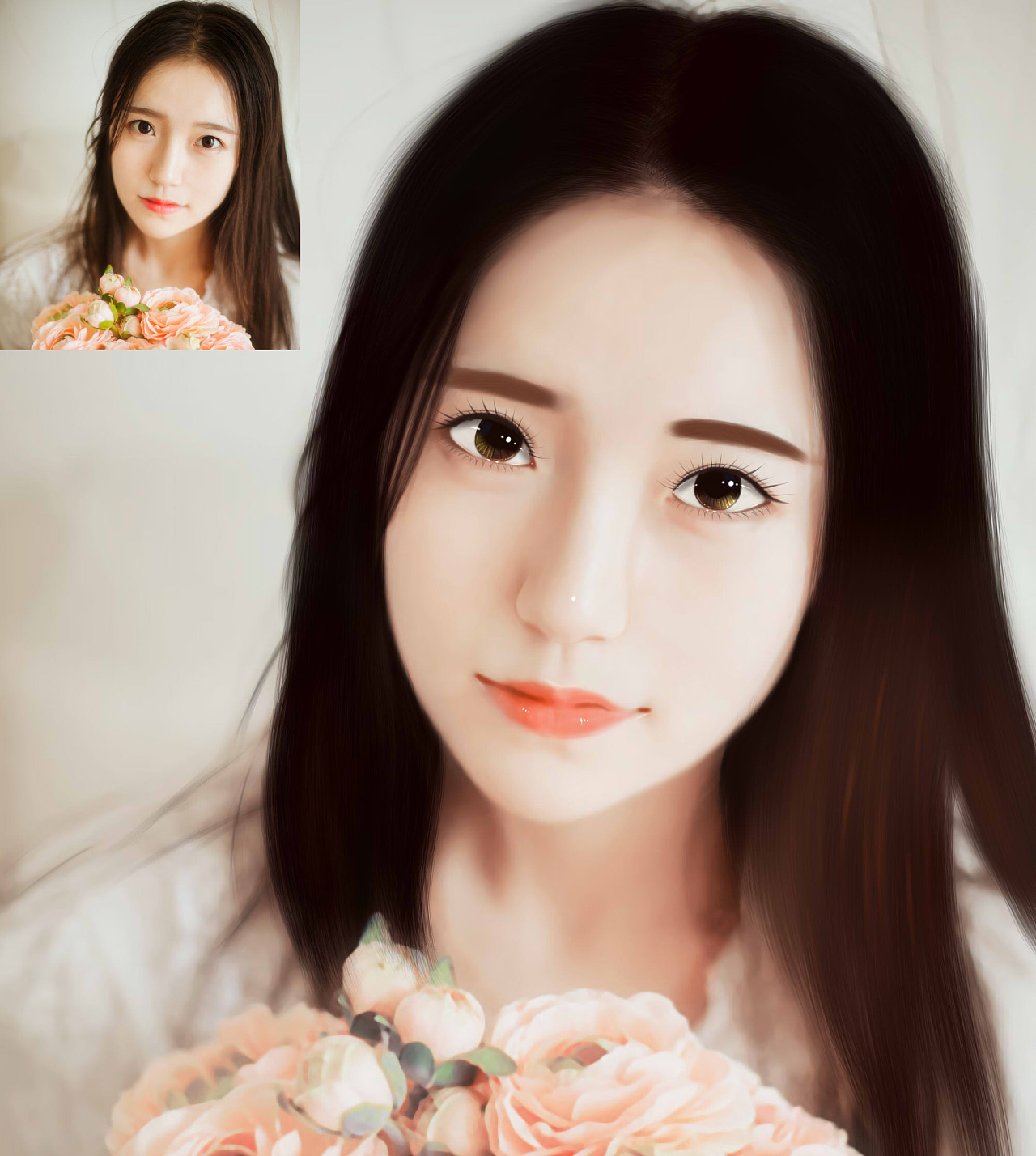 人物画-转手绘|插画|插画习作|木子那个李 - 原创作品 - 站酷 (zcool)