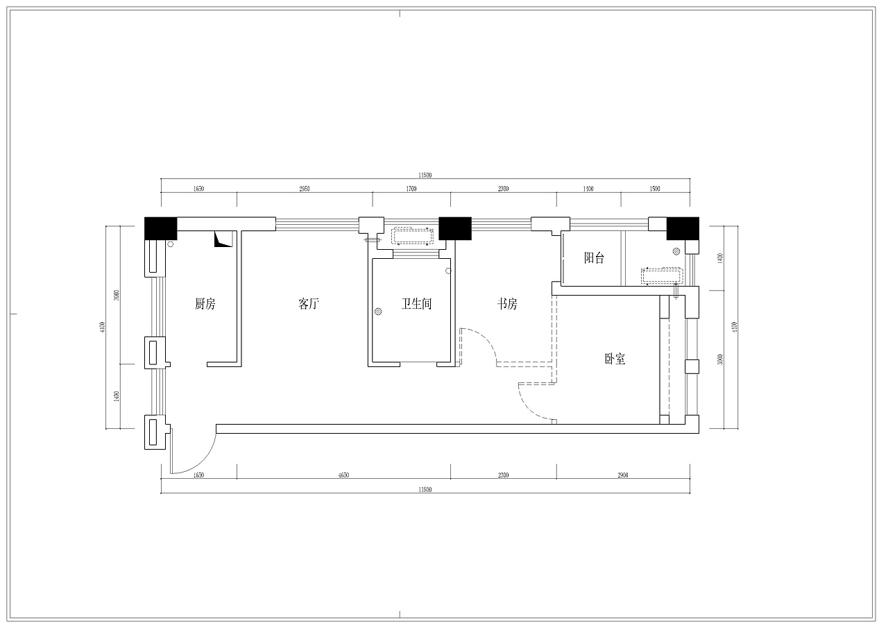 宁波单身公寓样板房设计案