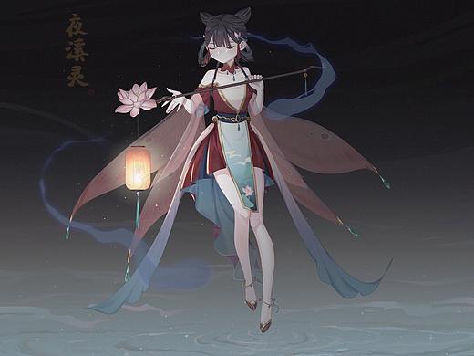 【大话西游经典角色焕新】——夜溪灵（个人主页-ZNTM5NDMwNDQ=） - IP形象 - 站酷设计师死囚鸟原创素材 - 站酷ZCOOL