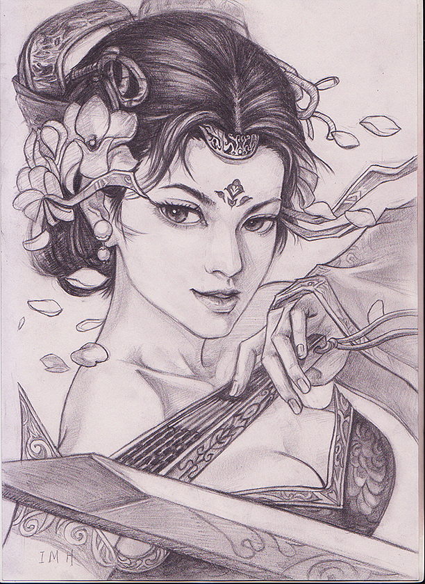 素描肖像游戏人物