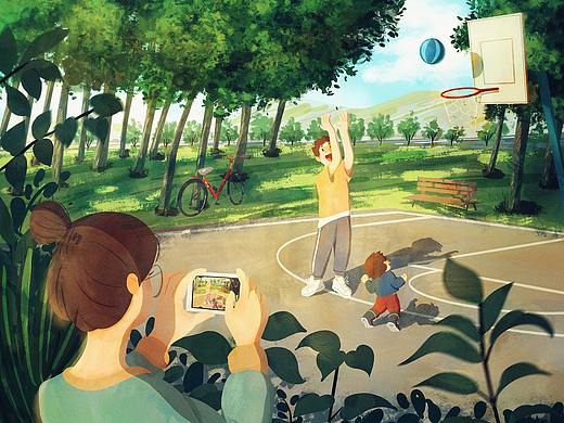 爱豆进球啦～（绘画过程）