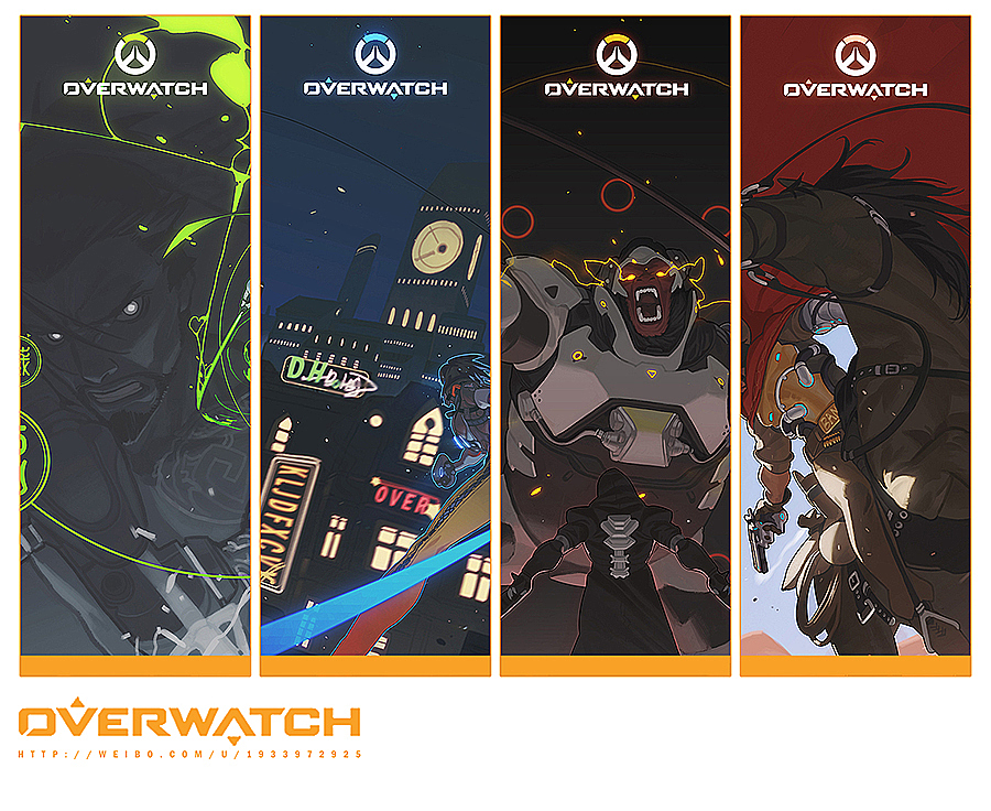 Overwatch 系列同人插画（图ZNjA2NjAyOTI=） - 游戏原画 - 站酷设计师蓝色放映原创素材 - 站酷ZCOOL