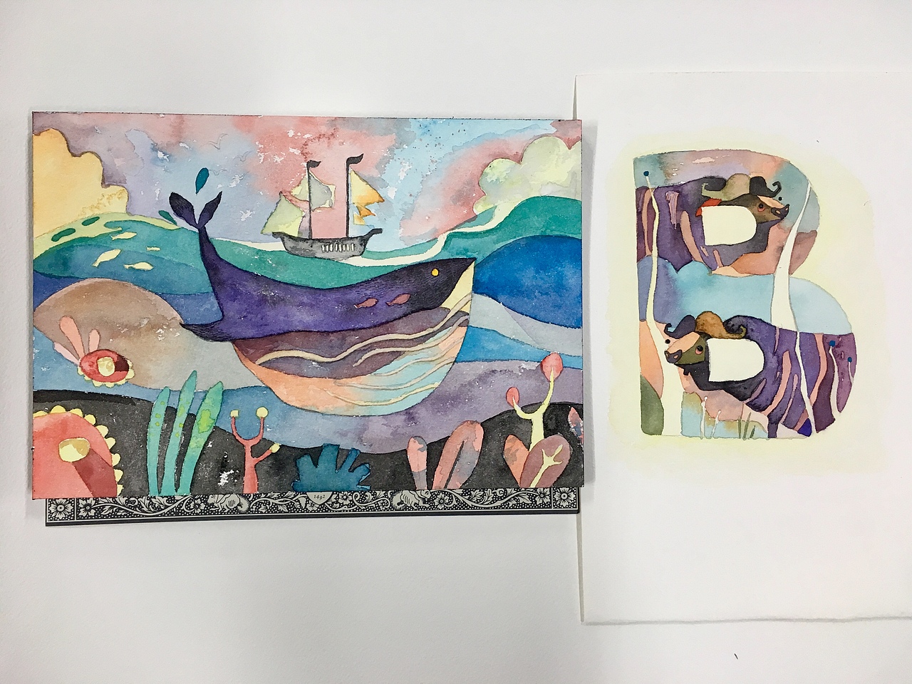 水彩小插画（图ZMTEyMzQwNzAw） - 儿童插画 - 站酷设计师儿童插画师原创素材 - 站酷ZCOOL