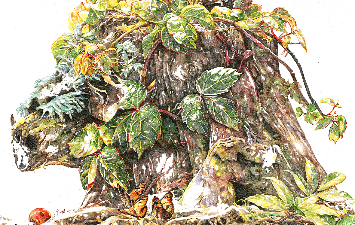 秋-沉醉 Autumn Drunk 120x90cm 布面丙烯 acrylic ink on ca（图ZNTY0NDE3MzI=） - 绘画 - 站酷设计师赵娜Artist原创素材 - 站酷ZCOOL