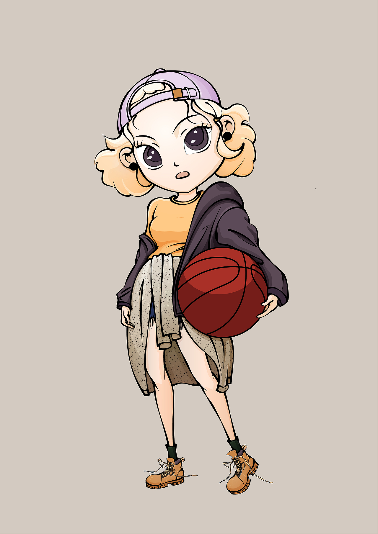 q版人物basketballgirl