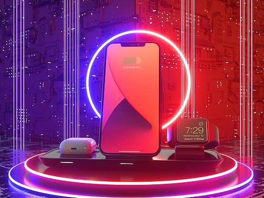 C4D 3C数码场景（个人主页-ZNTMwODM4MDQ=） - 产品 - 站酷设计师叶的空城原创素材 - 站酷ZCOOL