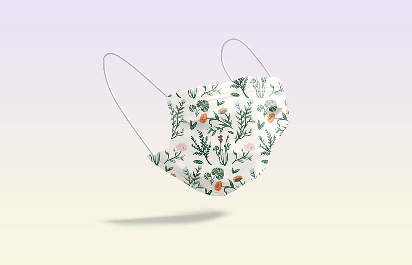 花型设计 口罩设计（图ZMzMwNzQ0MTU2） - 图案 - 站酷设计师可乐也太可爱了原创素材 - 站酷ZCOOL