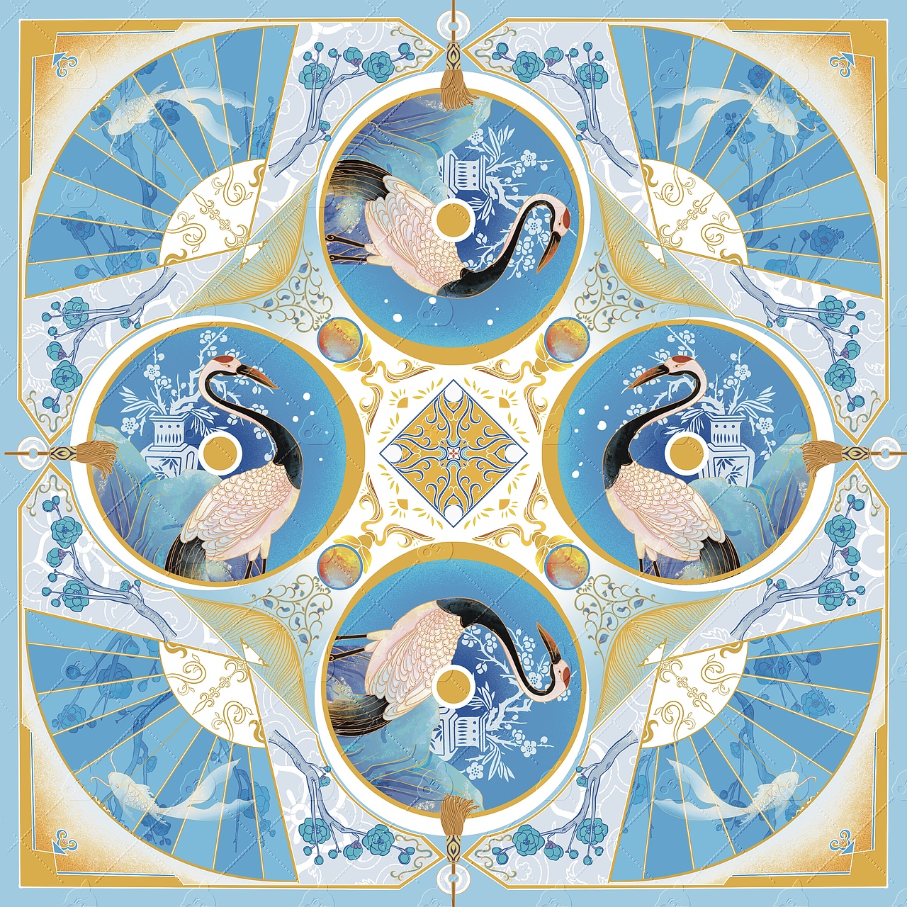 丝巾插画（图ZMzc1MTcxMDY0） - 商业插画 - 站酷设计师异耳兔原创素材 - 站酷ZCOOL